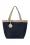 Ilse Jacobsen BRAIDED SHOPPER (dark indigo/sand pile)